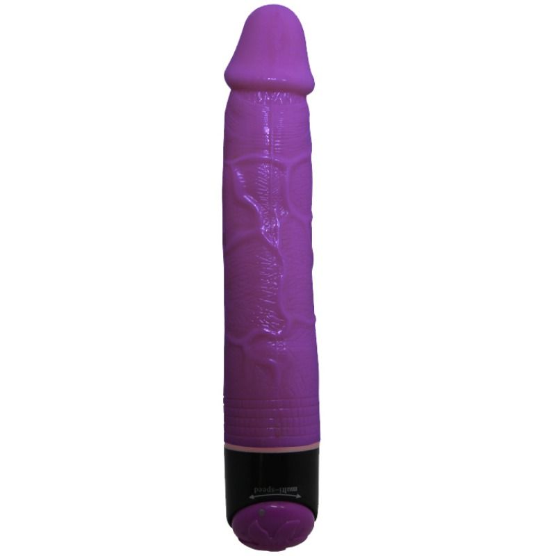 BAILE - VIBRADOR REALISTA COLORIDO SEX LILÁS 23 CM