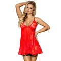 SUBBLIME - BABYDOLL RENDAS FLORAIS VERMELHO S / M