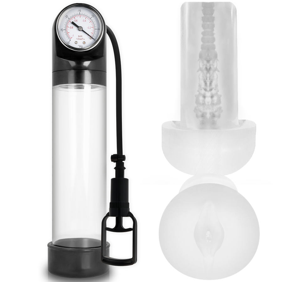 Viciado em bombear – RX9 Transparente com Masturbador
