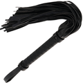 DARKNESS - CHICOTE DE BONDAGE PRETO 42CM COURO