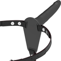 ARNÊS FETICHE SUBMISSO - SILICONE PRETO 15 CM