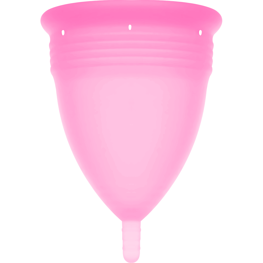 STERCUP - COPO MENSTRUAL EM SILICONE FDA ROSA - TAMANHO S
