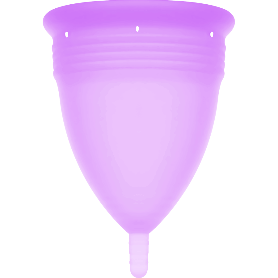STERCUP - COPO MENSTRUAL DE SILICONE LILÁS APROVADO PELA FDA - TAMANHO S