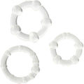 SEVEN CREATIONS - CONJUNTO DE TRÊS ANÉIS PENIANOS TRANSPARENTES