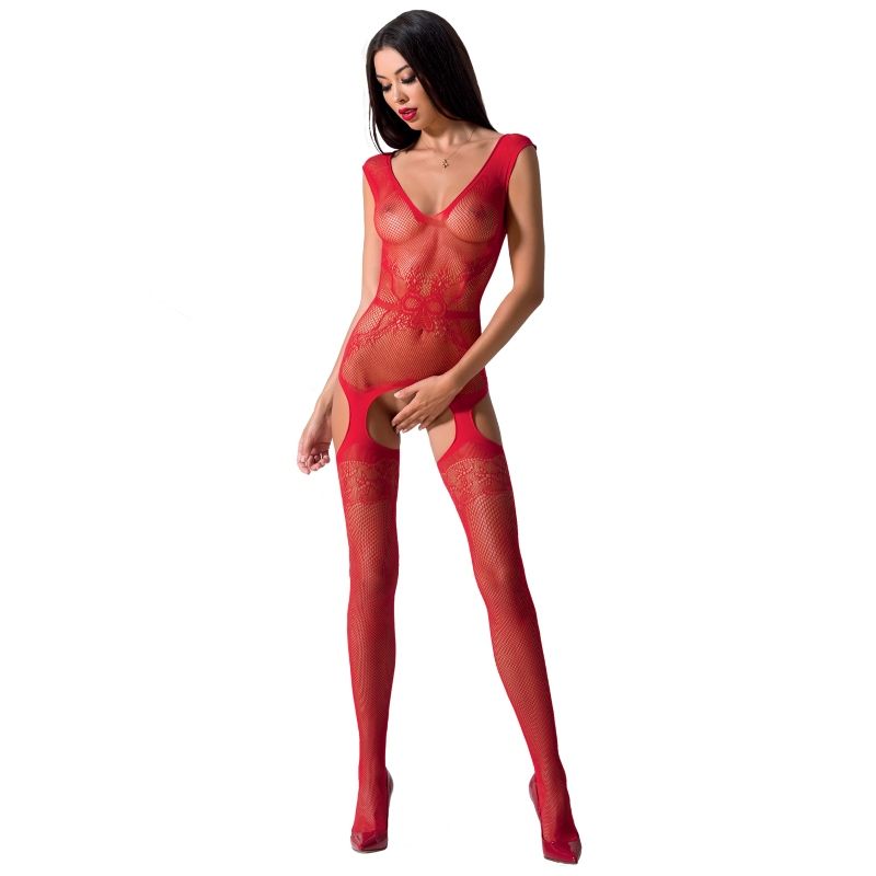 PAIXÃO - SENHORA BS062 BODYSTOCKING VERMELHO TAMANHO ÚNICO