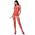 PAIXÃO - FEMININO BS067 BODYSTOCKING VERMELHO TAMANHO ÚNICO