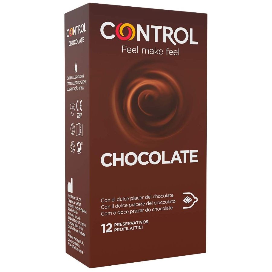 CONTROLO - PRESERVATIVOS ADAPTA CHOCOLATE 12 UNIDADES