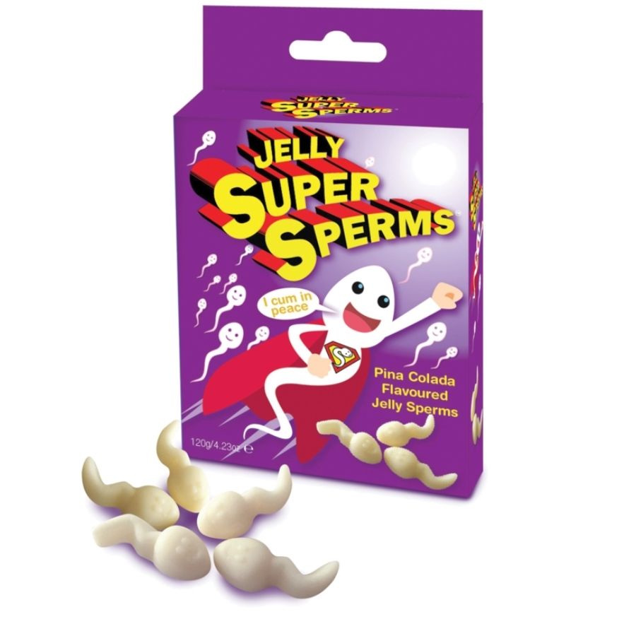 SPENCER & FLEETWOOD - JELLY SUPER SPERM GUMMIES EM FORMA DE ESPERMA 120 GR