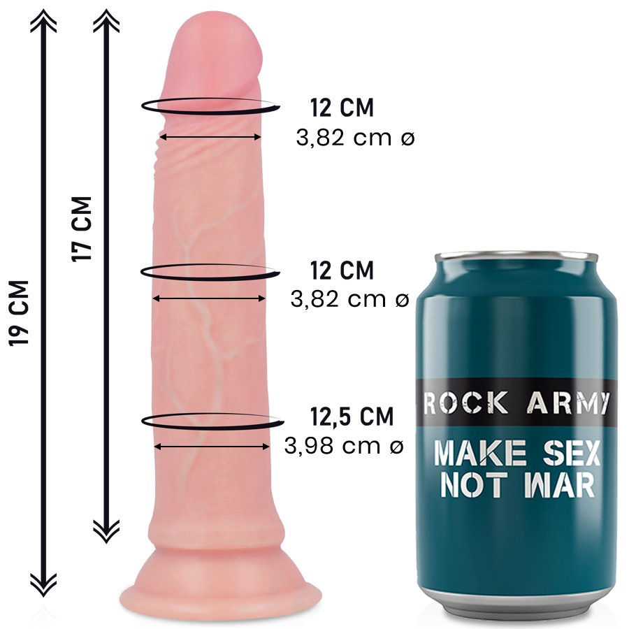 ROCKARMY - SILICONE LÍQUIDO PREMIUM AVENGER REALISTA 19 CM -O- 3.98 CM