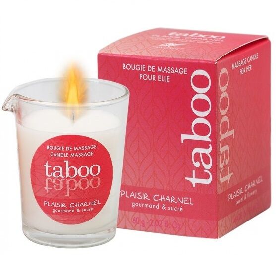 RUF - VELA DE MASSAGEM TABU PARA O SEU PRAZER CARNAL AROMA FLOR DE CACAU
