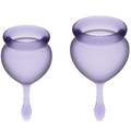 SATISFYER - COPO MENSTRUAL FEEL GOOD VIOLETA 15 + 20 ML