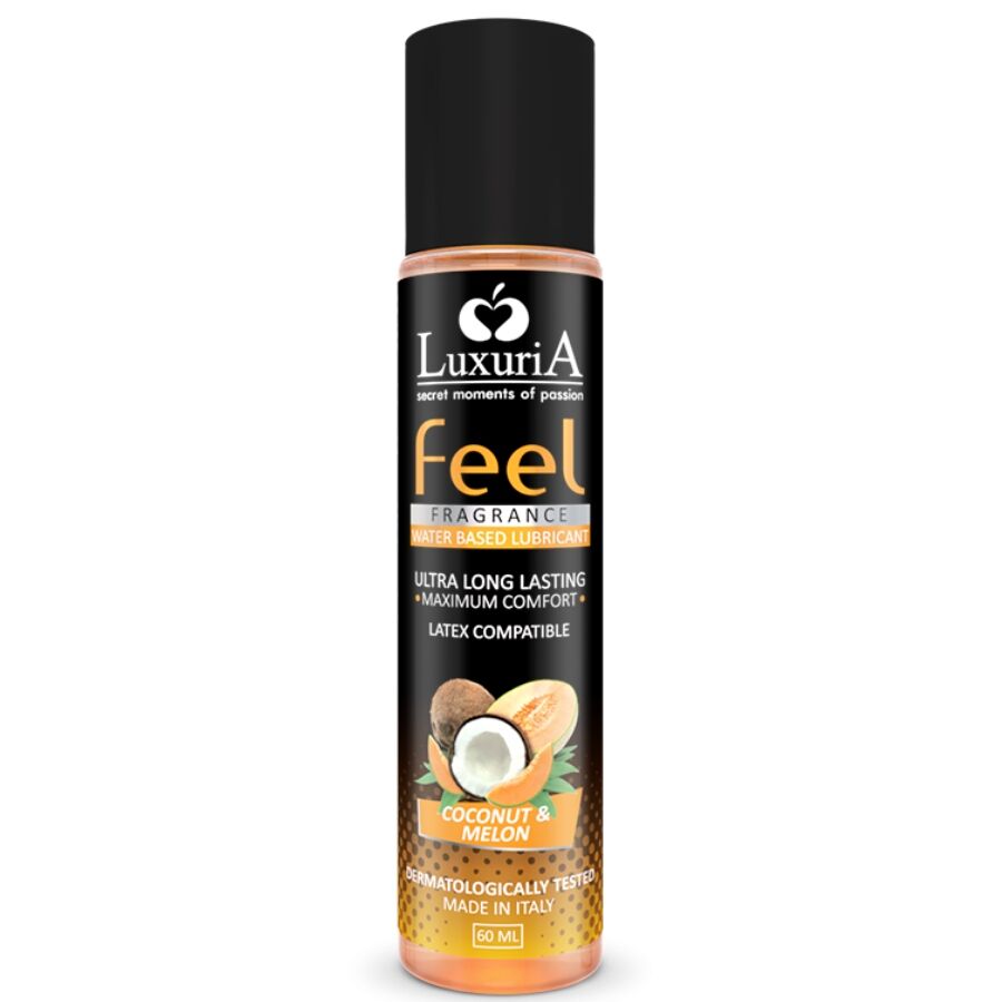 INTIMATELINE - LUBRIFICANTE LUXURIA FEEL À BASE DE ÁGUA DE COCO E MELÃO 60 ML