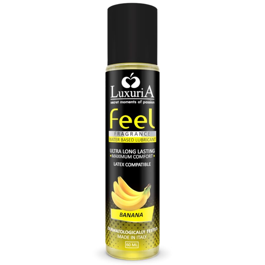 INTIMATELINE - LUBRIFICANTE À BASE DE ÁGUA LUXURIA COM CHEIRO A BANANA 60 ML