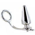 METAL HARD - ANEL EM AÇO COM PLUG ANAL 45 X 50 MM