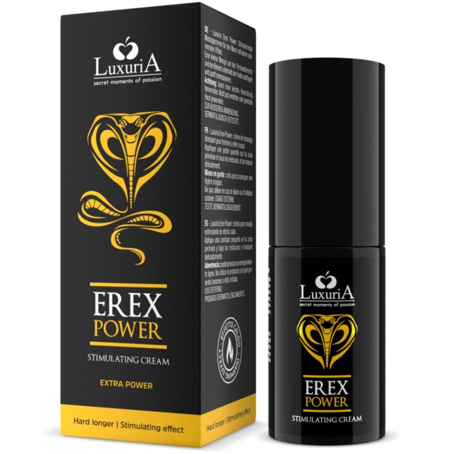 INTIMATELINE LUXURIA - EREX POWER CREME PÉNIS DURO MAIS LONGO 30 ML