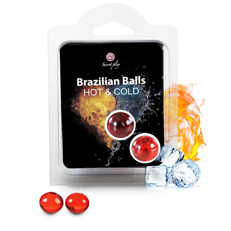 SECRETPLAY - BOLAS BRASILEIRAS EFEITO QUENTE E FRIO 2 UNIDADES