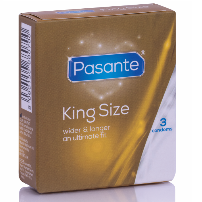 PRESERVATIVOS - PRESERVATIVOS KING SIZE 3 UNIDADES