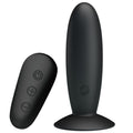 MR PLAY - PLUG ANAL COM VIBRAÇÃO TELECOMANDADA PRETO