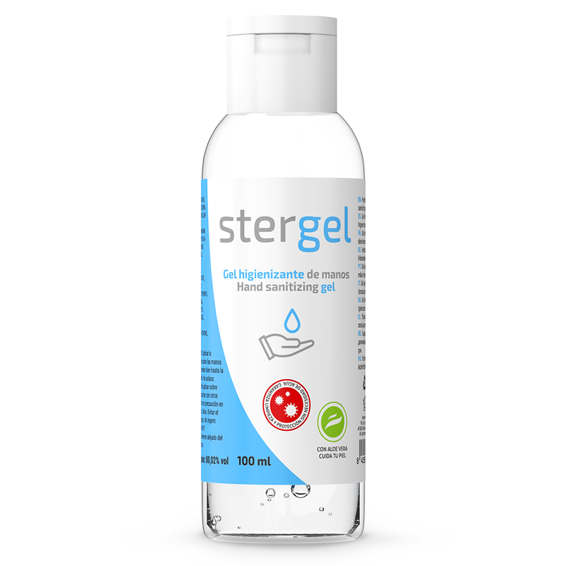 STERGEL - GEL HIDROALCOÓLICO DE MÃOS ALOE VERA 100ML