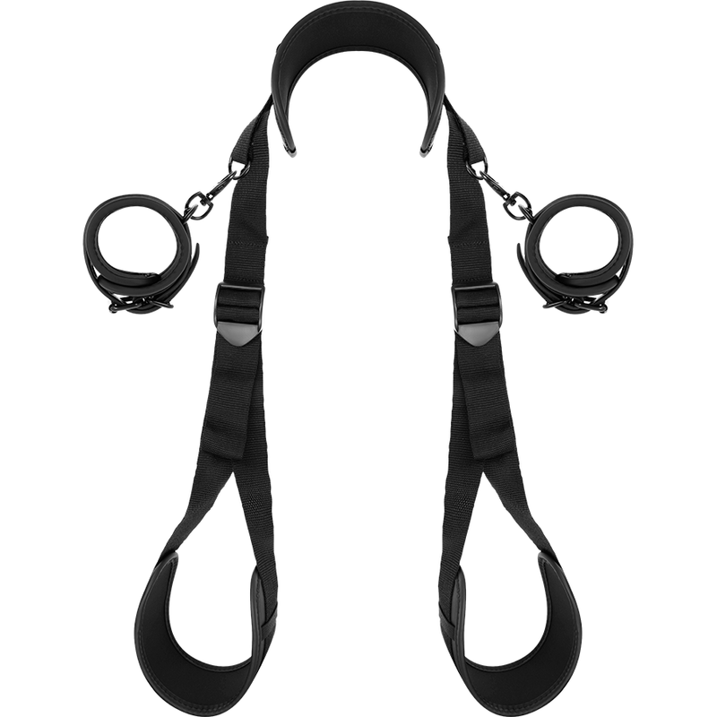 FETICHE SUBMISSO - POSIÇÃO PERNAS ABERTAS COM ALGEMAS DUPLAS EM NEOPRENE