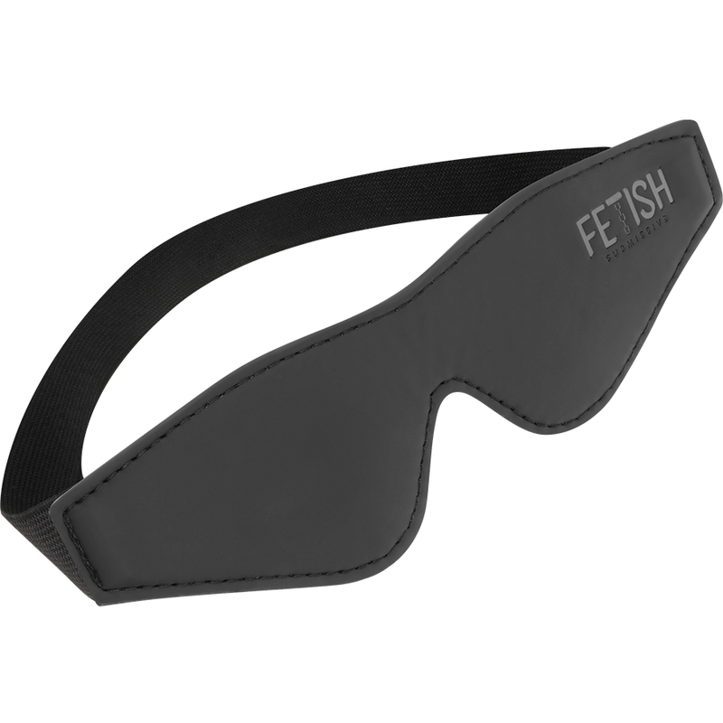 FETICHE SUBMISSO - MÁSCARA EM COURO VEGAN COM FORRO EM NEOPRENE