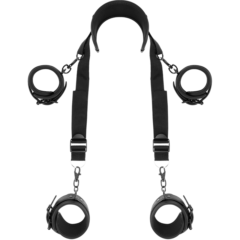 FETICHE SUBMISSO - POSIÇÃO MESTRE COM 4 ALGEMAS REVESTIDAS A NEOPRENE