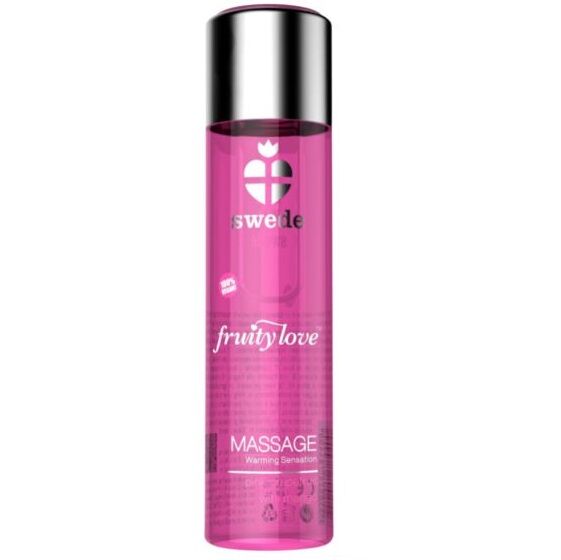 SWEDE - FRUITY LOVE EFEITO AQUECEDOR ÓLEO DE MASSAGEM TORANJA ROSA E MANGA 60 ML