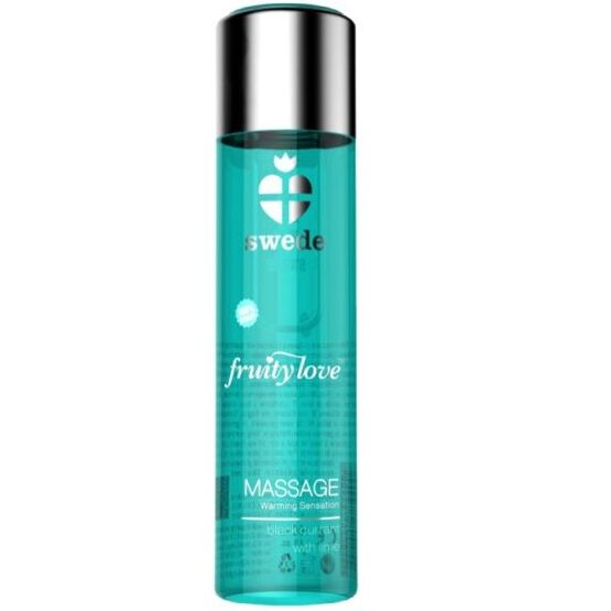 SWEDE - FRUITY LOVE ÓLEO DE MASSAGEM EFEITO AQUECEDOR GROSELHA PRETA E LIMA 60 ML
