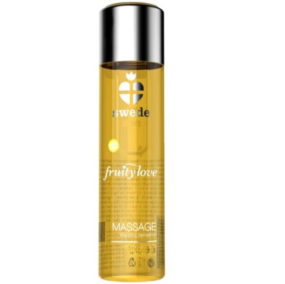 SWEDE - FRUITY LOVE EFEITO AQUECEDOR ÓLEO DE MASSAGEM FRUTADO TROPICAL COM MEL 60 ML