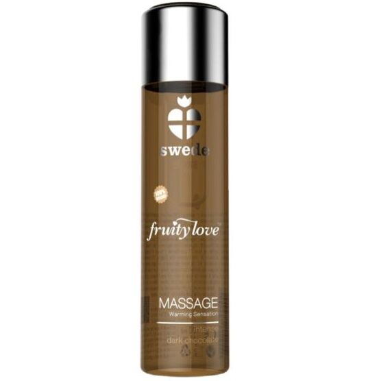 SWEDE - FRUITY LOVE EFEITO AQUECEDOR ÓLEO DE MASSAGEM CHOCOLATE PRETO INTENSO 60 ML