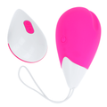 OHMAMA - OVO VIBRATÓRIO TEXTURIZADO 10 MODOS ROSA E BRANCO