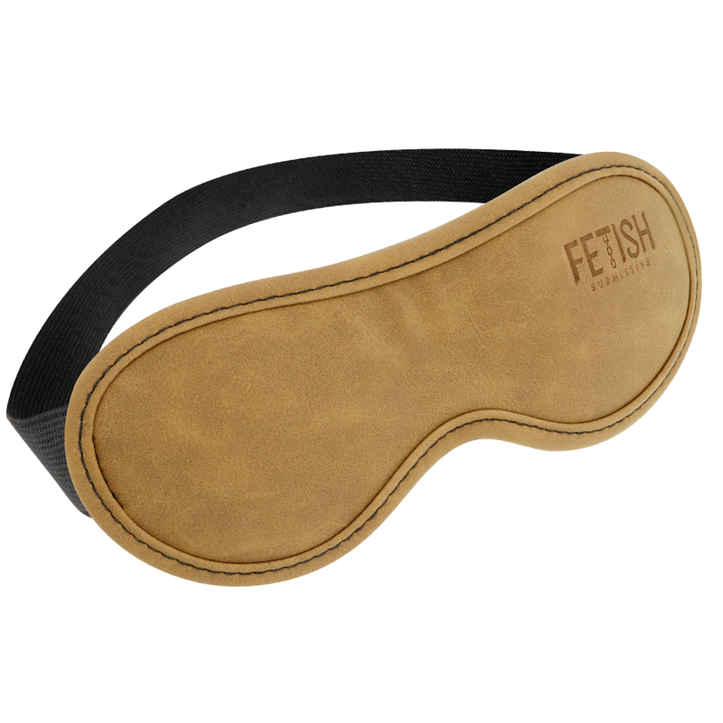 FETISH SUBMISSIVE ORIGIN - MÁSCARA EM COURO VEGAN COM FORRO EM NEOPRENE
