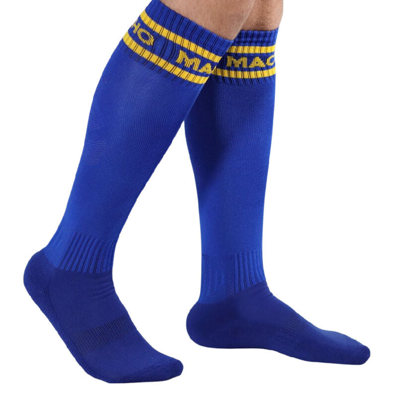 MACHO - MEIAS ALTAS TAMANHO ÚNICO AZUL