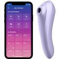 SATISFYER - VIBRADOR DUAL PLEASURE AIR PULSE ROXO