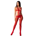 PASSION - FEMME BS084 BODYSTOCKING ROUGE TAILLE UNIQUE