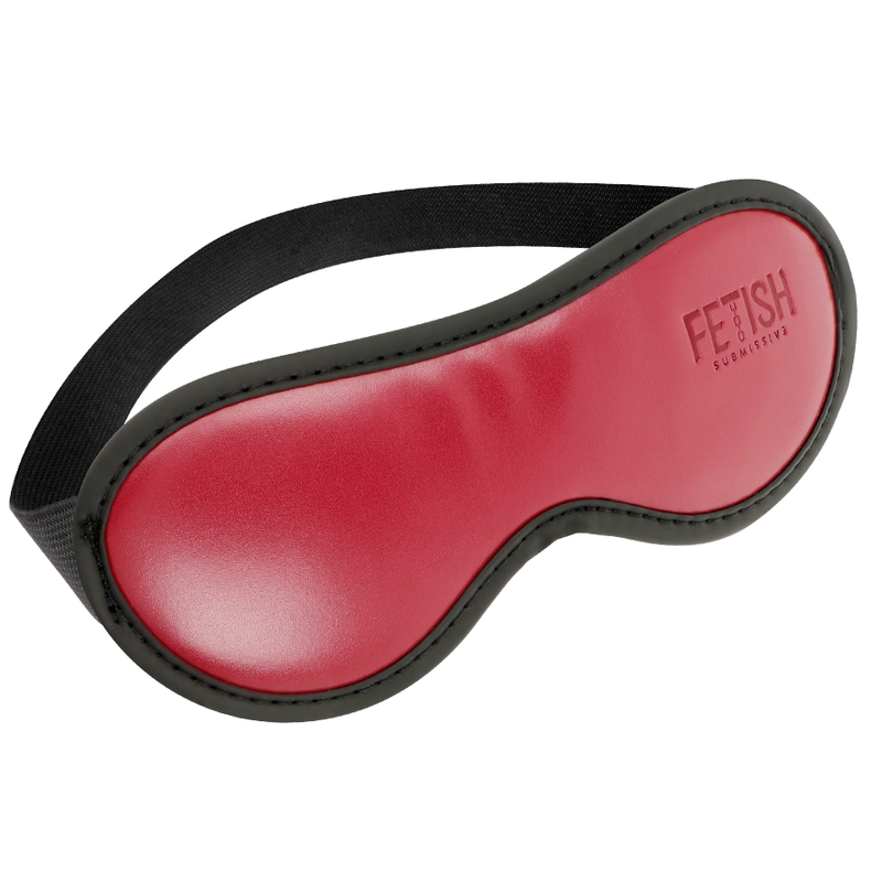 QUARTO ESCURO SUBMISSO FETICHE - MÁSCARA EM COURO VEGAN COM FORRO DE NEOPRENE