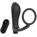 ADDICTED TOYS - ANEL PENIANO COM CONTROLO REMOTO PLUG ANAL PRETO RECARREGÁVEL