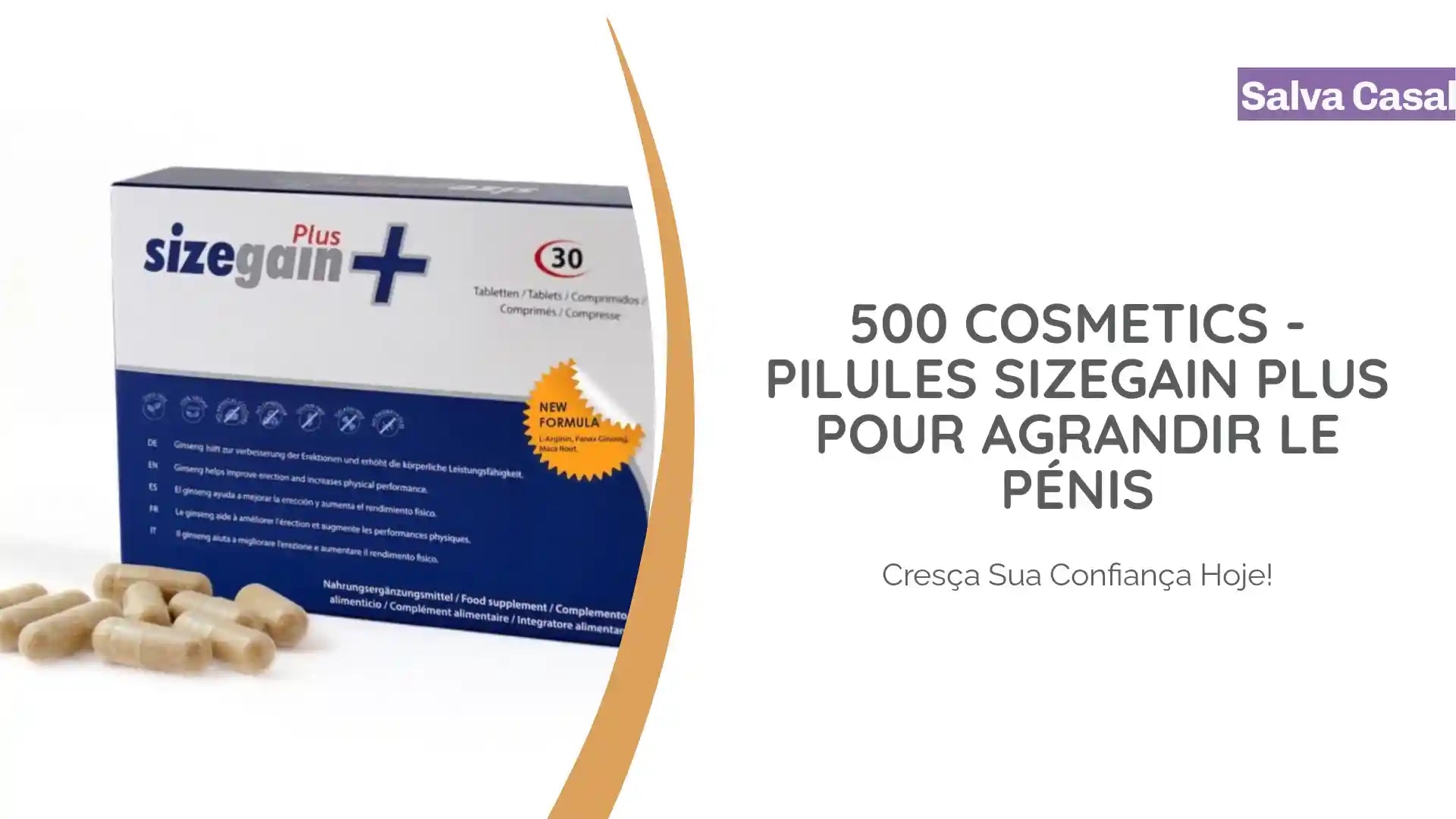500 COSMETICS - PILULES SIZEGAIN PLUS POUR AGRANDIR LE P&Eacute;NIS by@Outfy