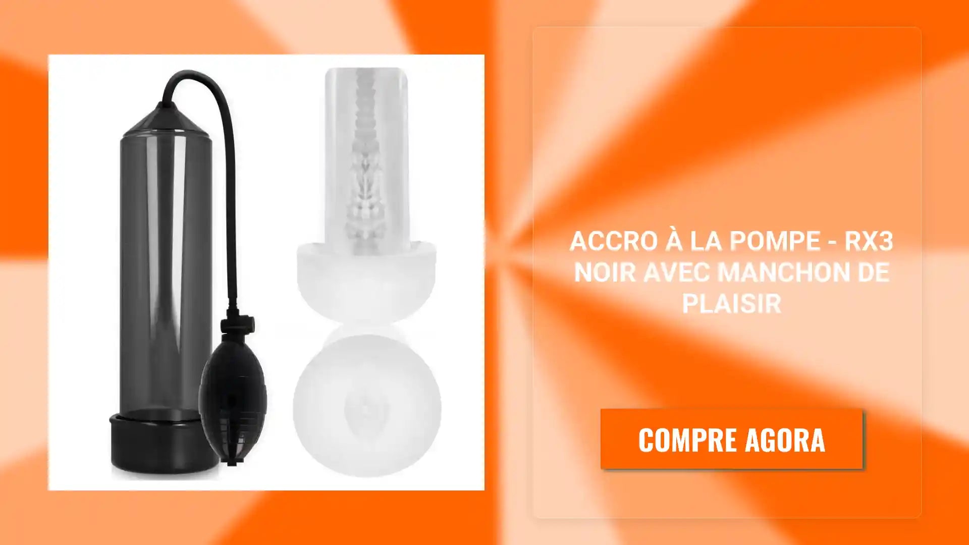 ACCRO &Agrave; LA POMPE - RX3 NOIR AVEC MANCHON DE PLAISIR by@Outfy